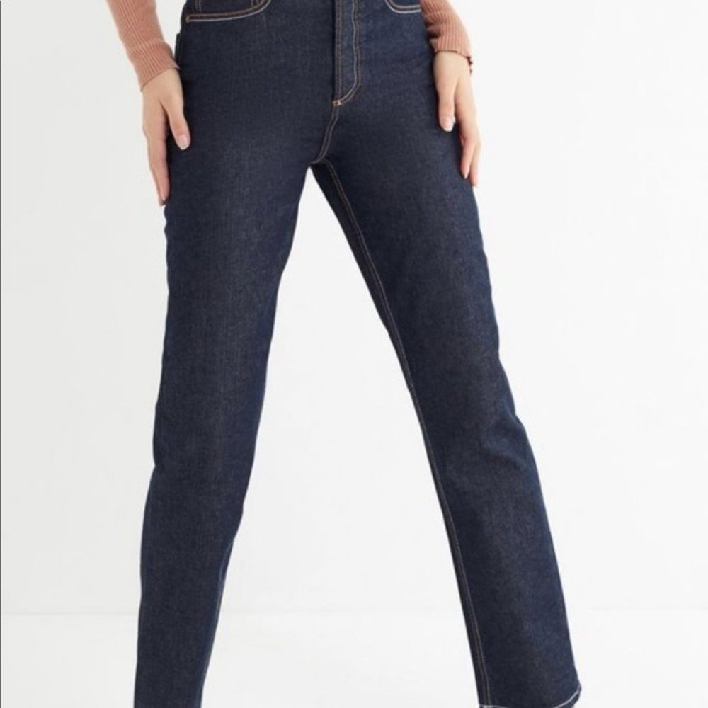 BDG high rise button fly relaxed straight jeans